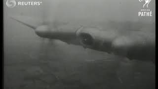 Bristol Brabazon airplane takes its first flight 1951 [upl. by Akinohs341]