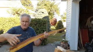 Working an Osage Stave Commission Bow [upl. by Gilus385]