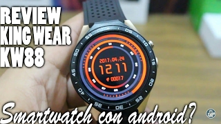 SMART WATCH PRO KINGWEAR KW88 REVIEW EN ESPAÑOL  ANDROID 51 PANTALLA AMOLED CÁMARA Y MÁS [upl. by Barcus]