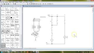 Tutorial Fluidsim pneumatic satu silinder start maju dan mundur otomatis dengan sensor limit switch [upl. by Suivatna861]