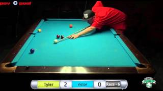 47th Terry Stonier 9 Ball  13 Tyler Tallant vs Victor Estoque [upl. by Annotahs364]