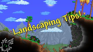 Simple Landscaping Tips Forest  Build Tips  Terraria 14 [upl. by Nevins]