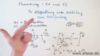 Die Eliminierung Mechanismus von E1 und E2 Reaktionsmechanismen Organik [upl. by Anderer707]