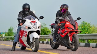 Bmw S1000RR 2023 Vs Suzuki HayaBusa  Full Throttle💪 [upl. by Sivolc221]