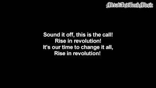 Skillet  Rise  Lyrics on screen  HD [upl. by Roderica]