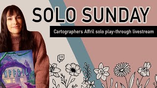 Playing Cartographers with Affril Map Park 2  SOLO SUNDAY [upl. by Kavita]