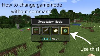 How to switch between gamemodes in Minecraft without a command  Minecraft [upl. by Auqenahc376]