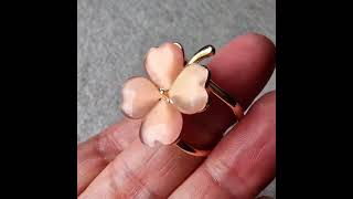 Four Leaf Clover Scarf Ring [upl. by Pauline]