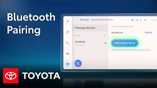 How To Bluetooth on Toyota’s New Audio Multimedia System  Toyota [upl. by Marmion]