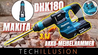 🔥DER NEUE Makita 18V AKKU MEIßELHAMMER DHK180 im Test😱  Makita DHK180Z  Review amp Test [upl. by Zorina]