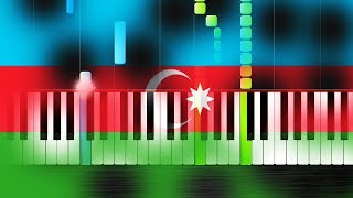 Azerbaycan himniPiano Tutorial [upl. by Ardell]