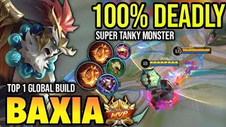 BAXIA BEST BUILD 2023  BUILD TOP 1 GLOBAL BAXIA GAMEPLAY  MOBILE LEGENDS✓ [upl. by Crockett]