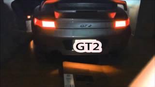 Porsche 996 GT2 catted straight pipes EPL tuned with 2step rev [upl. by Leandra]