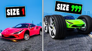 Every time I crash my wheels get bigger in GTA 5 [upl. by Anceline]