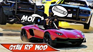 UN GAMIN DE 7 ANS REÇOIT UNE MINI LAMBORGHINI  GTAV RP MOD 85 [upl. by Thurstan]