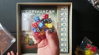 Teotihuacan Unboxing  Meeple Overboard [upl. by Sabra303]