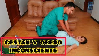 Maniobra de Heimlich para GESTANTES y OBESOS inconscientes [upl. by Neyud]