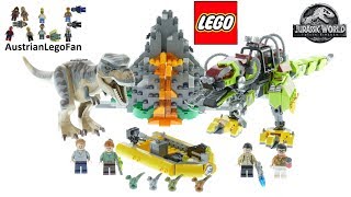 Lego Jurassic World 75938 T rex vs Dino Mech Battle  Lego Speed Build Review [upl. by Nahgiem]