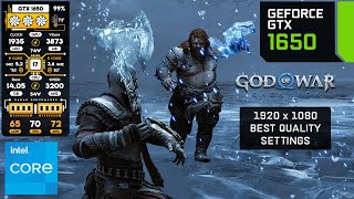 GTX 1650  God of War Ragnarök  Best Settings [upl. by Repinuj]