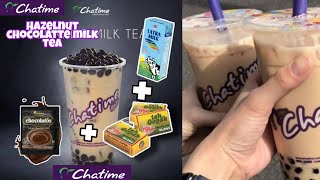 Resep Hazelnut Chocolate Milk tea ala Chatime Resep Simpel Kamu bisa bikin di rumah ENAK Viral [upl. by Dirk]