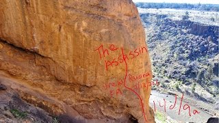 Drew Ruana redpointing quotThe Assassinquot 514d9a at Smith Rocks OR [upl. by Cavallaro]