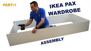 IKEA PAX WARDROBE  35cm frame assembly [upl. by Verdha]