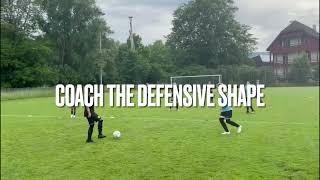 BEST Soccer Drill for Defensive Shape [upl. by Durrace248]