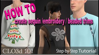 how to create sequin embroidery and beaded trims [upl. by Akimed156]