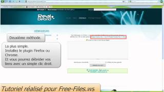 TUTO Debrideur RealDebrid MU FS RS DF megaupload Le meilleur debrideur actuel [upl. by Eiramyma]