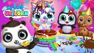 Fun Birthday and Christmas Party 🤩 My Baby Unicorn  Pony Care UPDATE  TutoTOONS [upl. by Callean]