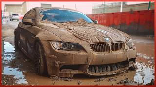 Cleaning the DIRTIEST Car in the World for ONLY 300  Satisfying Car Cleaning by Cxsound [upl. by Nuawtna]