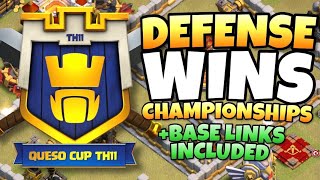 IMPENETRABLE TH11 BASES with links TH11 QUESO CUP GRAND FINALS Clash of Clans eSports [upl. by Joelynn]