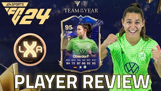 OH HA 🤯 LENA OBERDORF 95 TOTY  Player Review  EA FC 24 Ultimate Team [upl. by Anaele509]