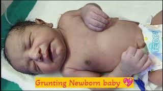 Admission in NICU of Grunting Newborn babyDelay cry birth delaycry [upl. by Nawj]