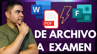 Cómo convertir un documento de Word o PDF a un Formulario de Microsoft Forms Examen o Cuestionario [upl. by Swope]