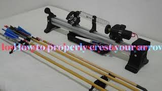 Cara Cresting Arrow Shaft pada Alat Cresting Jig [upl. by Selie]