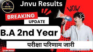 Jnvu Results BA 2nd year Results Declared live Watch amp Download [upl. by Tronna]