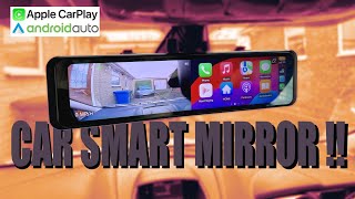 Smart mirror for any car  wireless carplayandroid auto  SMARTBOX MIRROR [upl. by Ahsiaa]