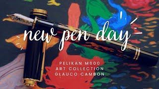 New Pen Day Pelikan M600 Art Collection Glauco Cambon [upl. by Hulen696]