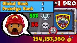 How I BEAT The 1 PLAYER IN THE WORLD in Bloons TD Battles [upl. by Nosyk]