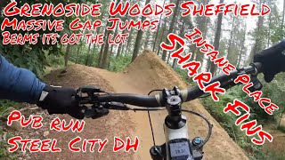 MTB at Grenoside Woods Downhill on my Emtb Whyte E180 Works [upl. by Laurene557]