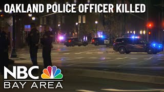 Oakland police officer shot killed in the line of duty [upl. by Demmer]