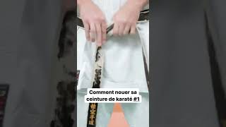 Comment mettre sa ceinture de karate shorts [upl. by Nwad]