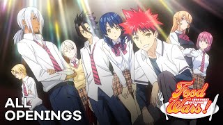 All Food Wars Openings [upl. by Salisbury]