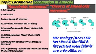 Amoeboid movementlocomotion in AmoebaAmoeboids movement theroylocomotion [upl. by Akirdnuhs442]