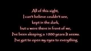 Evanescence  Wake me up Inside Lyrics [upl. by Enisamoht]