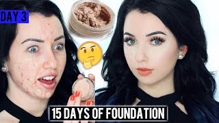 MAYBELLINE DREAM MATTE MOUSSE FOUNDATION First Impression Review amp Demo 15 DAYS OF FOUNDATION [upl. by Rofotsirk311]