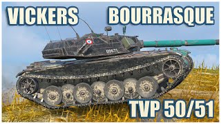 Bourrasque Vickers Light amp TVP 5051 • WoT Blitz Gameplay [upl. by Kazimir]