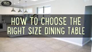 How to choose the right size dining table [upl. by Arteid628]