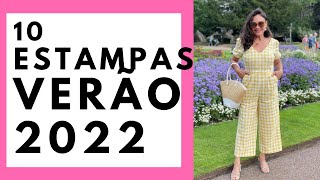 10 ESTAMPAS TENDÊNCIAS DO VERÃO 2022 [upl. by Acenes]